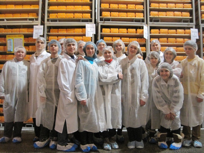 TM Dobryana invited  kids to it`s cheese factory 